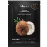 Увлажняющая тканевая маска с кокосом JMsolution Tropical Coconut Mask 30 мл